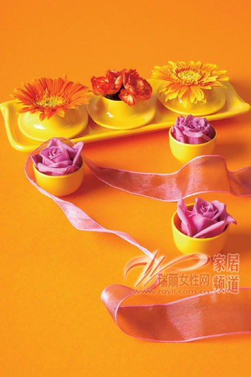 DIY:鮮花裝飾居家用品(圖)
